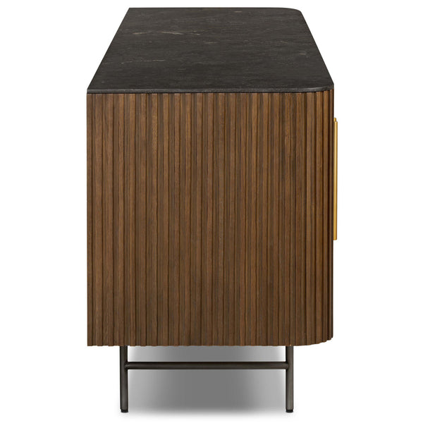 Home Fashion Fletcher Media Console Terra Brown By Four Hands