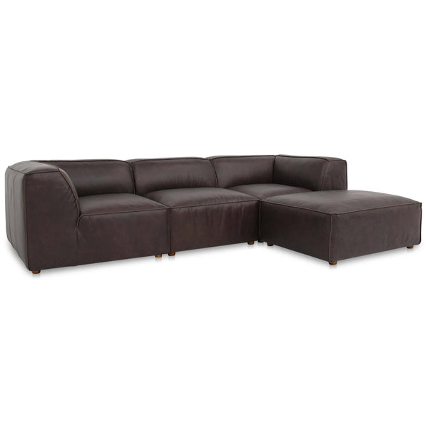 home fashion Form Lounge Modular Sectional Espresso Brown