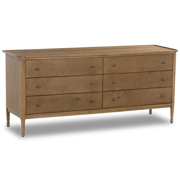 home fashion Franny 6 Drawer Dresser Saddle Brown by Amber Lewis x Four Hands