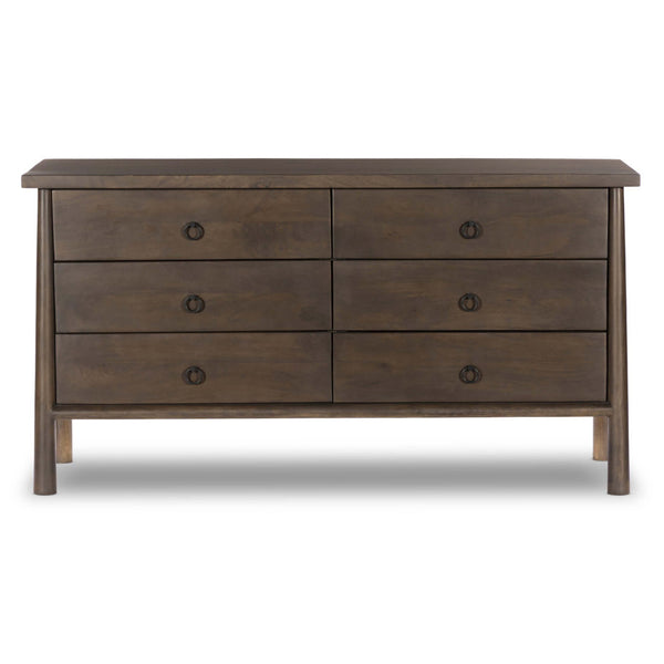 Home Fashion Freddie 6 Drawer Dresser Brown By Four Hands
