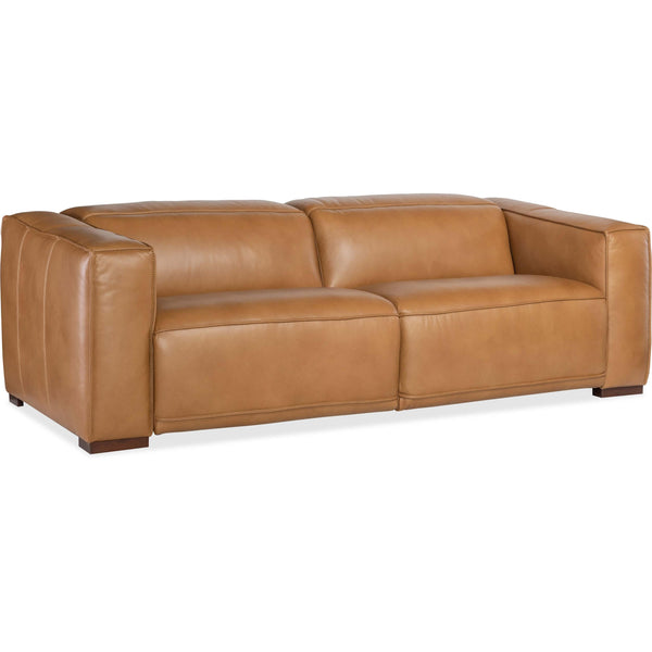 Home Fashion Fresco Power Motion Leather Sofa Zen Caramel