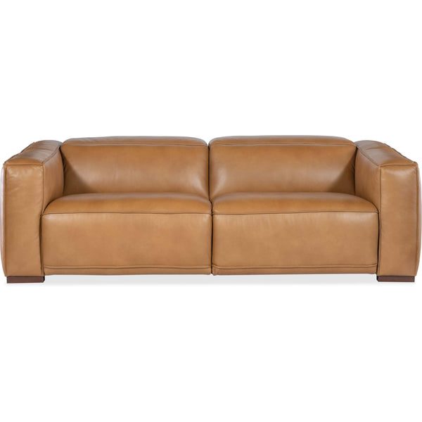 home fashion Fresco Power Motion Leather Sofa Zen Caramel