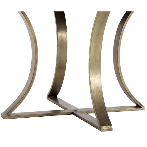 Home Fashion Gage Round Dining Table White Marble By Four Hands