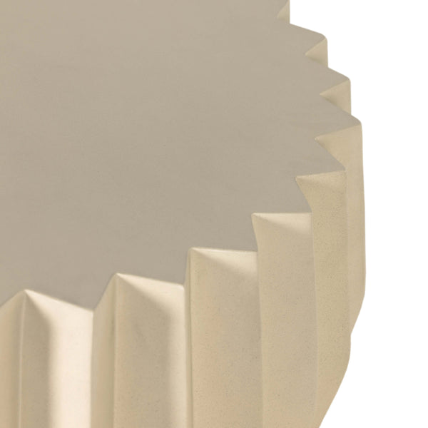 Home Fashion Gem Outdoor Coffee Table Parchment White By Four Hands