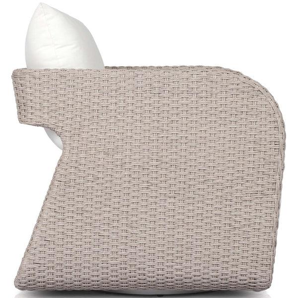 Home Fashion Geneva Outdoor Swivel Chair Arashi Salt By Four Hands