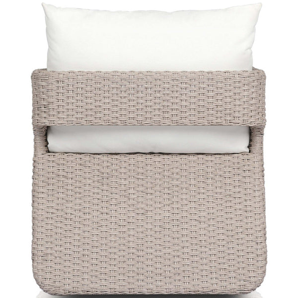 Home Fashion Geneva Outdoor Swivel Chair Arashi Salt By Four Hands