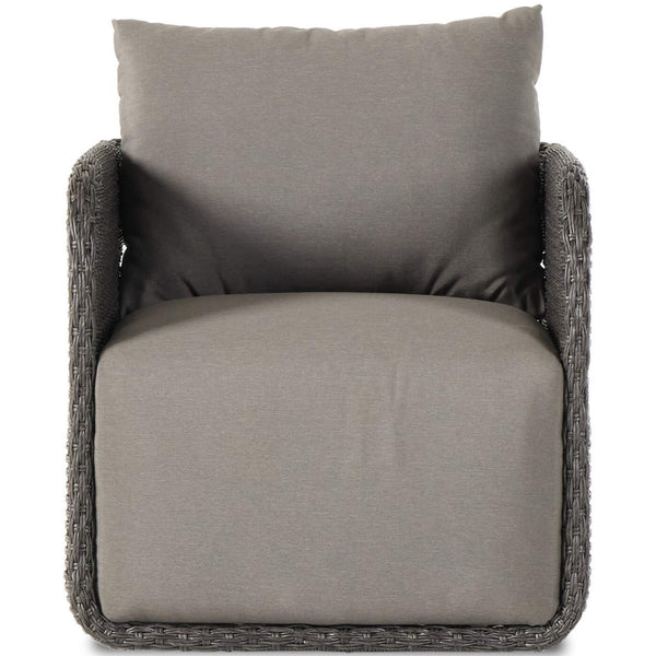 Home Fashion Geneva Outdoor Swivel Chair Venao Charcoal By Four Hands