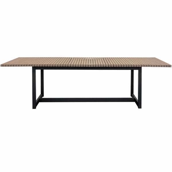 Home Fashion Geneve Outdoor Extension Dining Table Drift Brown