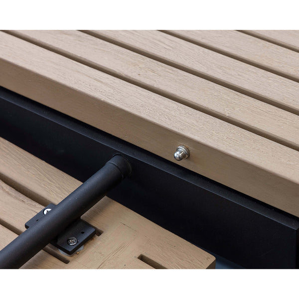 Home Fashion Geneve Outdoor Extension Dining Table Drift Brown