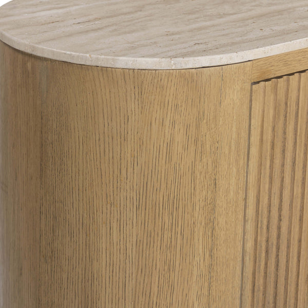 Home Fashion Giovani Media Console Natural Travertine By Four Hands