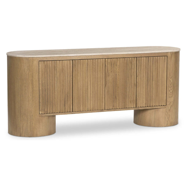 home fashion Giovani Media Console Natural Travertine by Four Hands