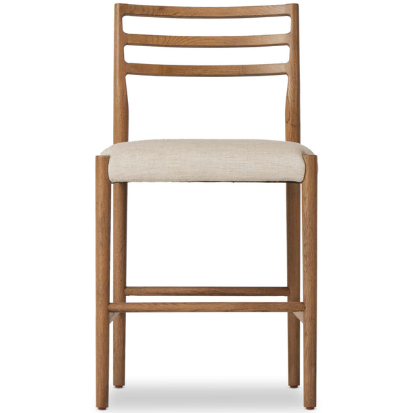 Home Fashion Glenmore Counter Stool Essence Natural/Smoked Oak By Four Hands