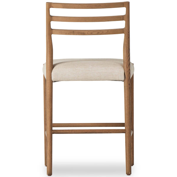 Home Fashion Glenmore Counter Stool Essence Natural/Smoked Oak By Four Hands