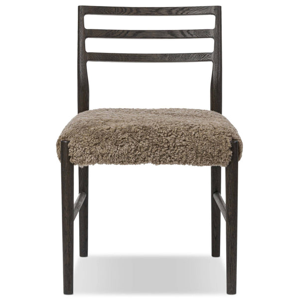 Home Fashion Glenmore Dining Chair Taupe Shearling/Light Carbon Set Of 2 By Four Hands