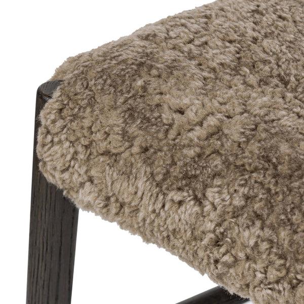 Home Fashion Glenmore Dining Chair Taupe Shearling/Light Carbon Set Of 2 By Four Hands