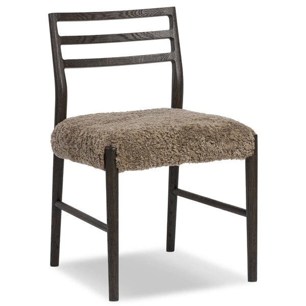 home fashion Glenmore Dining Chair Taupe Shearling/Light Carbon Set of 2 by Four Hands