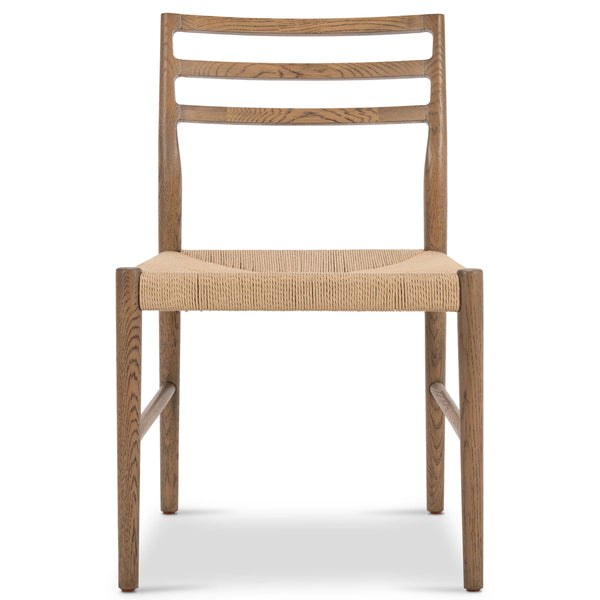 Home Fashion Glenmore Woven Dining Chair Smoked Oak Set Of 2 By Four Hands