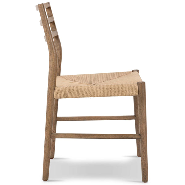 Home Fashion Glenmore Woven Dining Chair Smoked Oak Set Of 2 By Four Hands