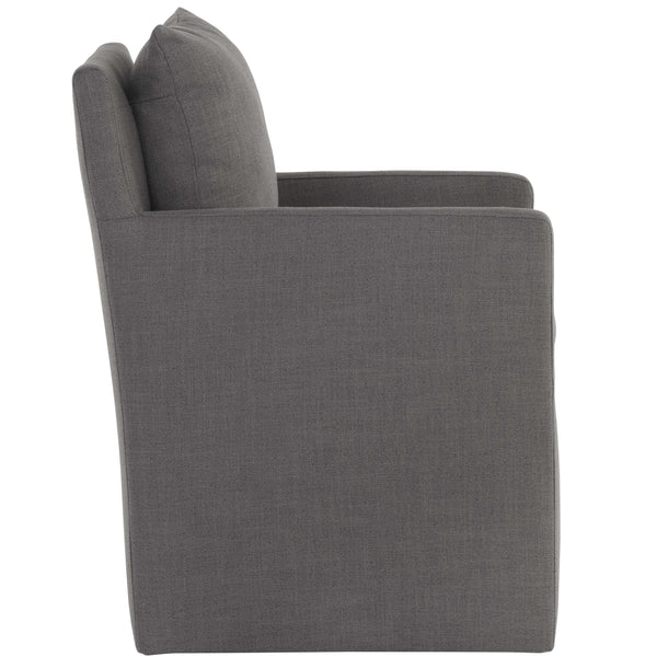 Home Fashion Glenrose Wheeled Dining Armchair Effie Smoke Set Of 2