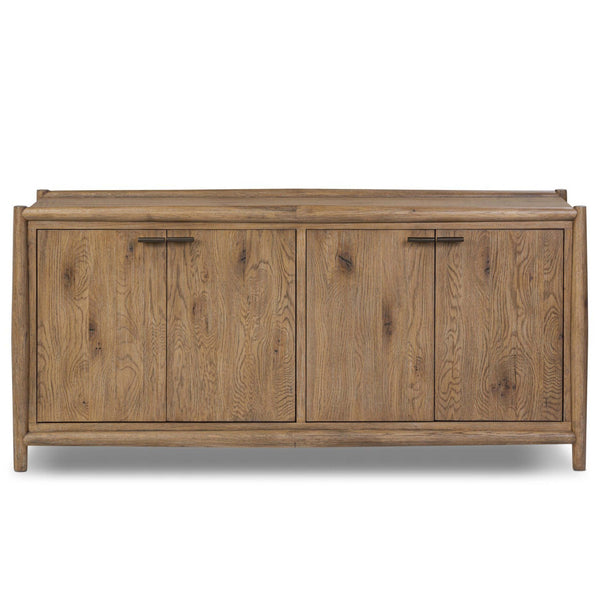 Home Fashion Glenview 4 Door Sideboard Weathered Oak By Four Hands