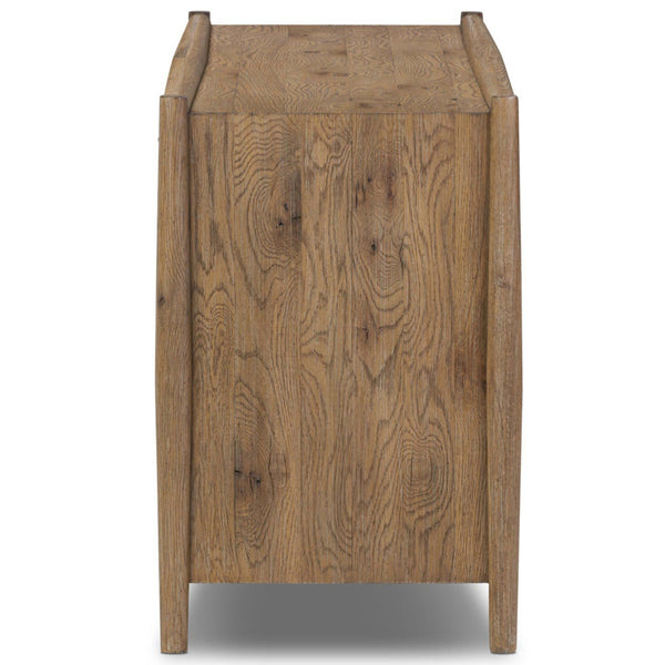 Home Fashion Glenview 4 Door Sideboard Weathered Oak By Four Hands