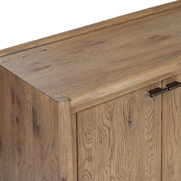 Home Fashion Glenview 4 Door Sideboard Weathered Oak By Four Hands