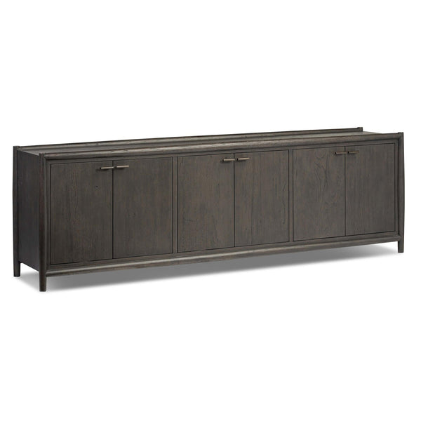 home fashion Glenview 6 Door Sideboard Cracked Smoked Black by Four Hands