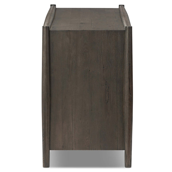 Home Fashion Glenview 6 Drawer Dresser Cracked Smoked Black By Four Hands