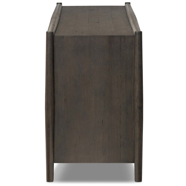 Home Fashion Glenview 9 Drawer Dresser Cracked Smoked Black By Four Hands