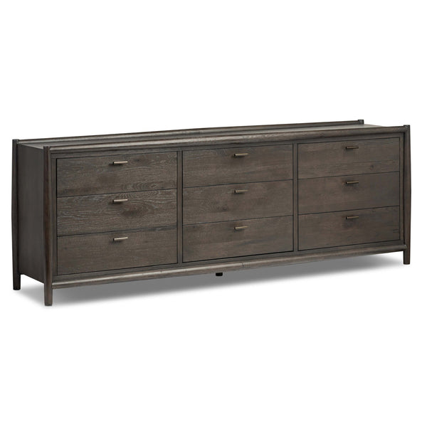 home fashion Glenview 9 Drawer Dresser Cracked Smoked Black by Four Hands