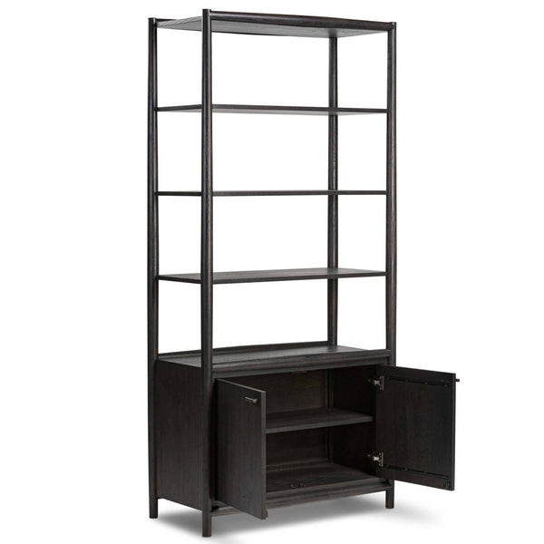 Home Fashion Glenview Bookcase Smoked Black By Four Hands