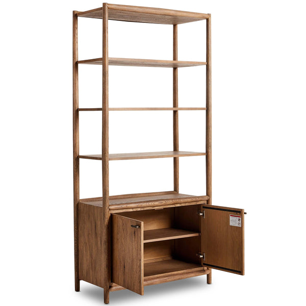 Home Fashion Glenview Bookcase Weathered Oak By Four Hands