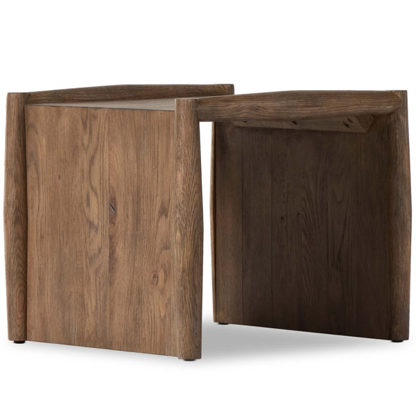 home fashion Glenview End Table Weathered Oak by Four Hands