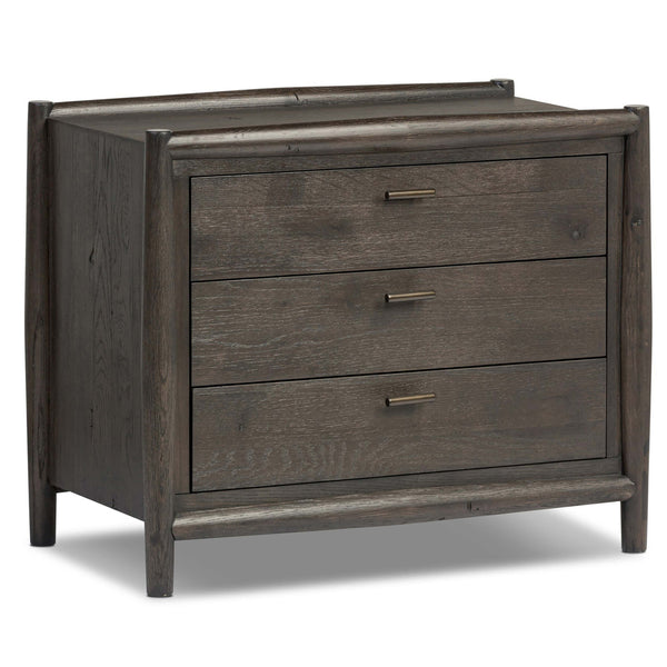 home fashion Glenview Nightstand Cracked Smoked Black by Four Hands
