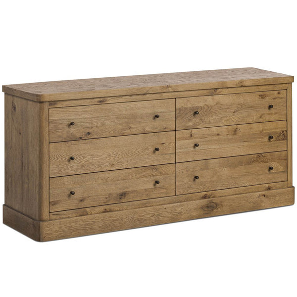 home fashion Grand 6 Drawer Dresser Honey Brown by Four Hands