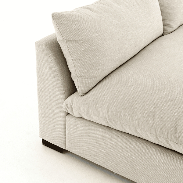 Home Fashion Grant 3 Piece 134" Sectional Ashby Oatmeal By Four Hands