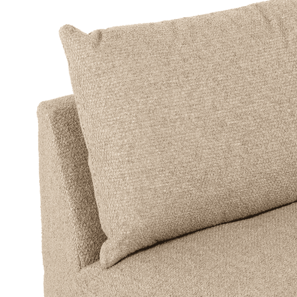 Home Fashion Grant 3 Piece 134" Sectional Heron Sand By Four Hands