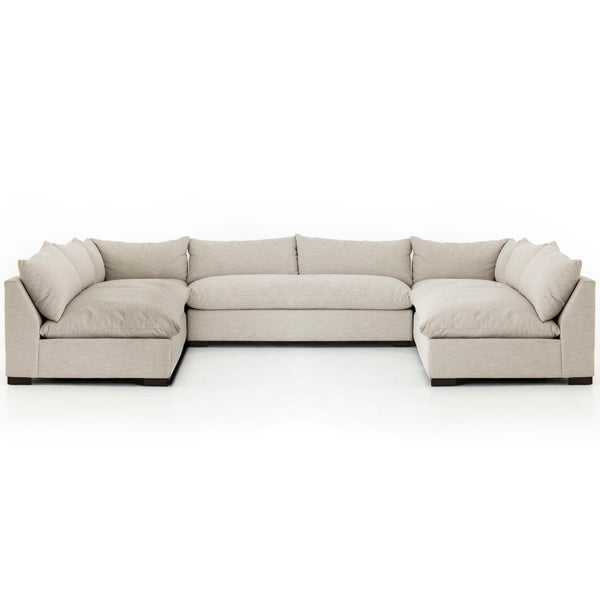 home fashion Grant 5 Piece Sectional Ashby Oatmeal by Four Hands