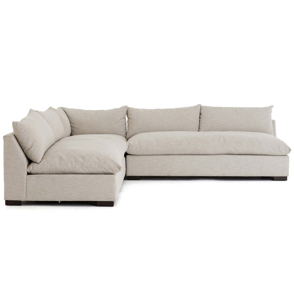 Home Fashion Grant Armless Sectional Ashby Oatmeal By Four Hands