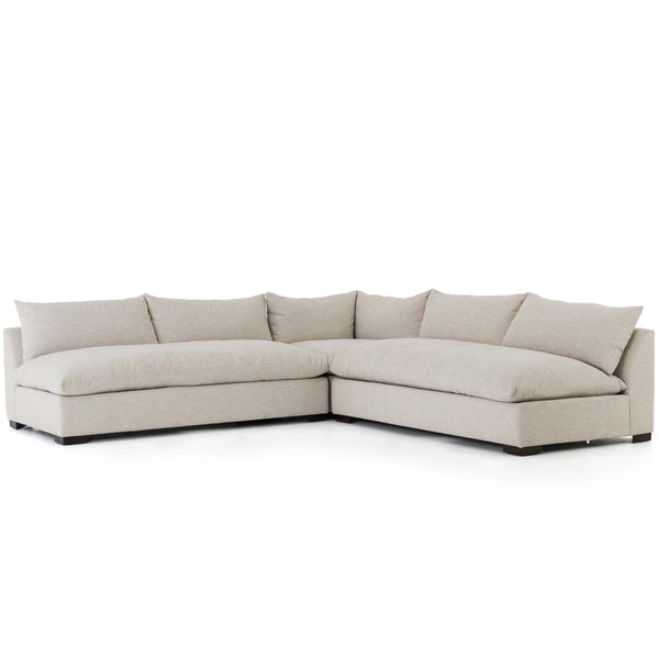 home fashion Grant Armless Sectional Ashby Oatmeal by Four Hands