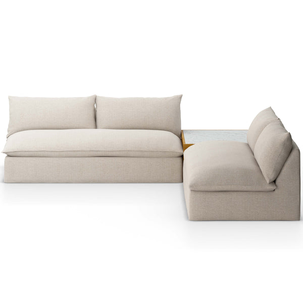 Home Fashion Grant Outdoor 2 Piece Sectional W/ Coffee Table Faye Sand By Four Hands