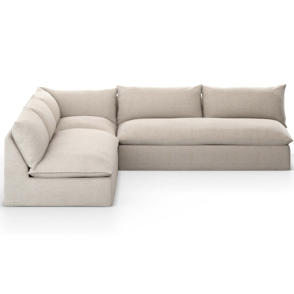 Home Fashion Grant Outdoor 3 Piece Sectional Faye Sand By Four Hands