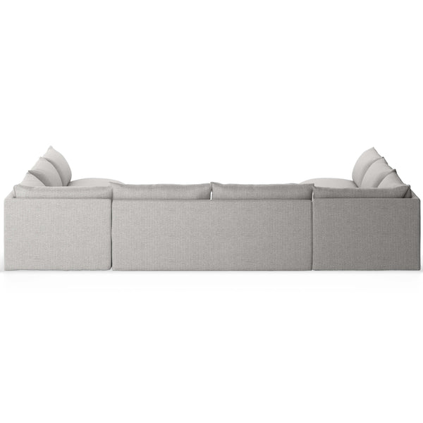 Home Fashion Grant Outdoor 5 Piece Sectional Faye Ash By Four Hands