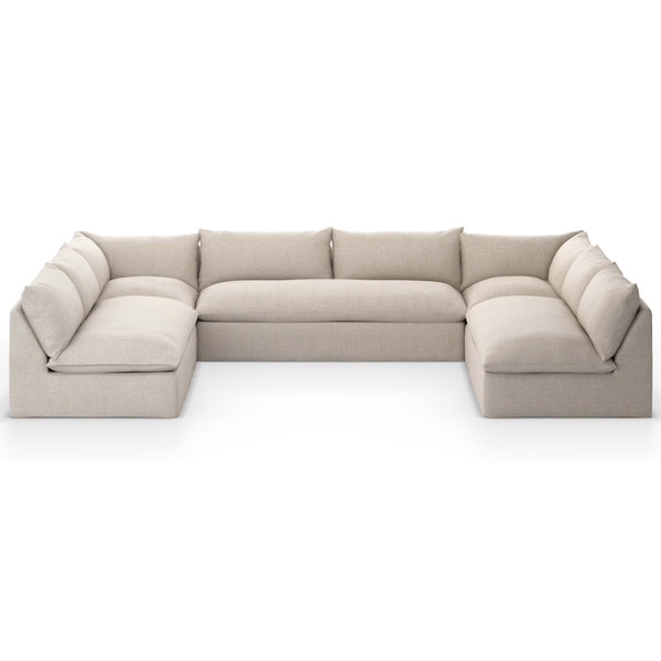Home Fashion Grant Outdoor 5 Piece Sectional Faye Sand By Four Hands