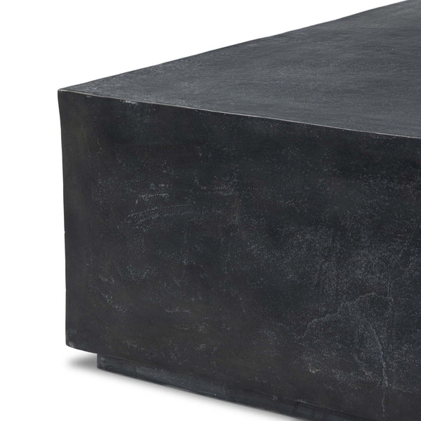 Home Fashion Graso Outdoor Square Coffee Table Aged Grey By Four Hands