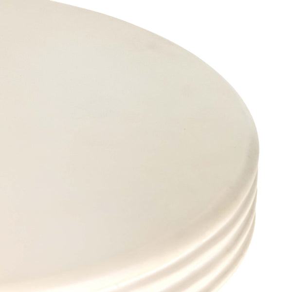 Home Fashion Grecia Outdoor Large End Table White Concrete By Four Hands