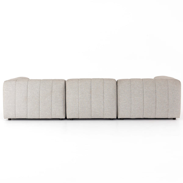 Home Fashion Gwen Outdoor 3-Piece Sectional Faye Ash By Four Hands