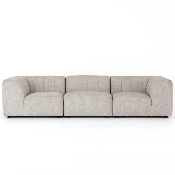 home fashion Gwen Outdoor 3-Piece Sectional Faye Ash by Four Hands