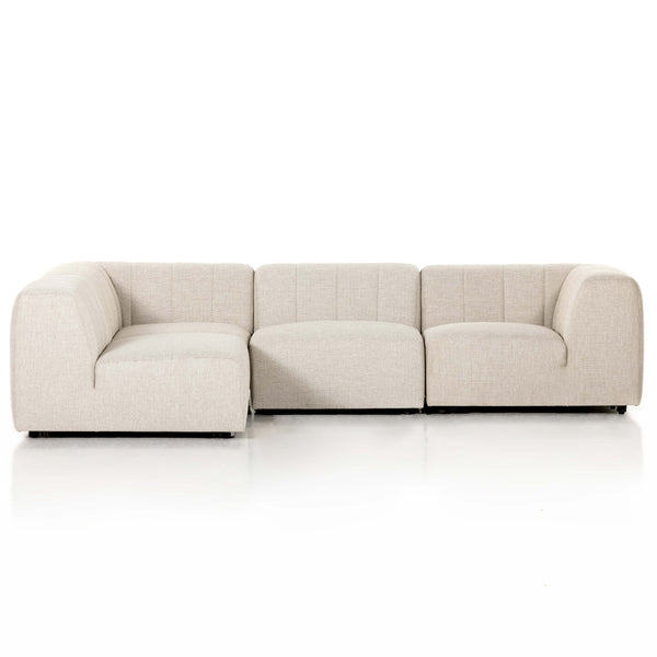 Home Fashion Gwen Outdoor 4-Piece Sectional Faye Sand By Four Hands