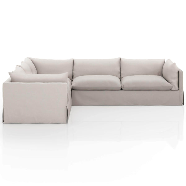 Home Fashion Habitat 3 Piece 122" Sectional Bennett Moon By Four Hands